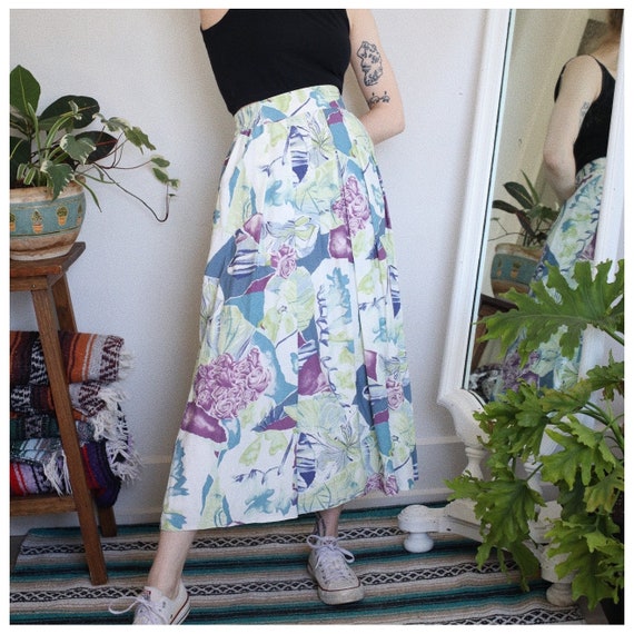 White Pastel Coloured Skirt