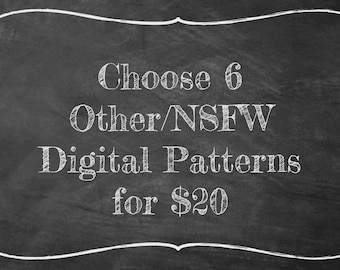 Choose 6 Othe/NSFW Patterns ***DIGITAL DOWNLOAD*** cross stitch embroidery needlepoint subversive sarcastic art digital pattern