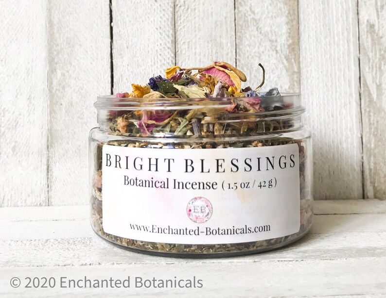 Incense BRIGHT BLESSINGS Loose Incense Smudge Herbs Etsy