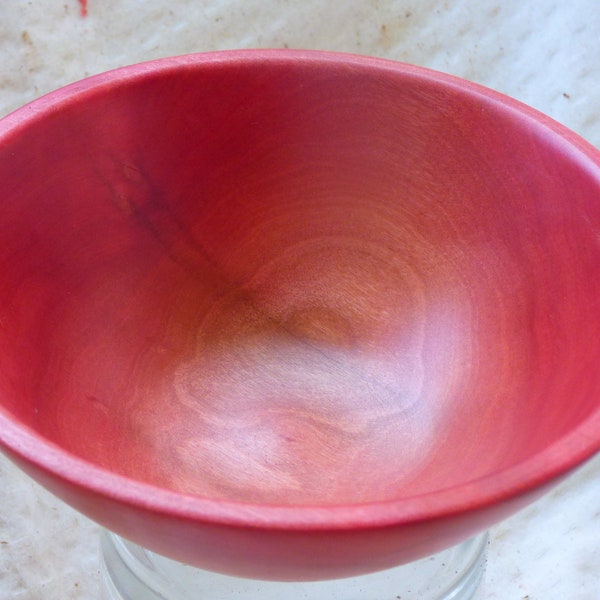 Pink Ivory Bowl Wood Turned