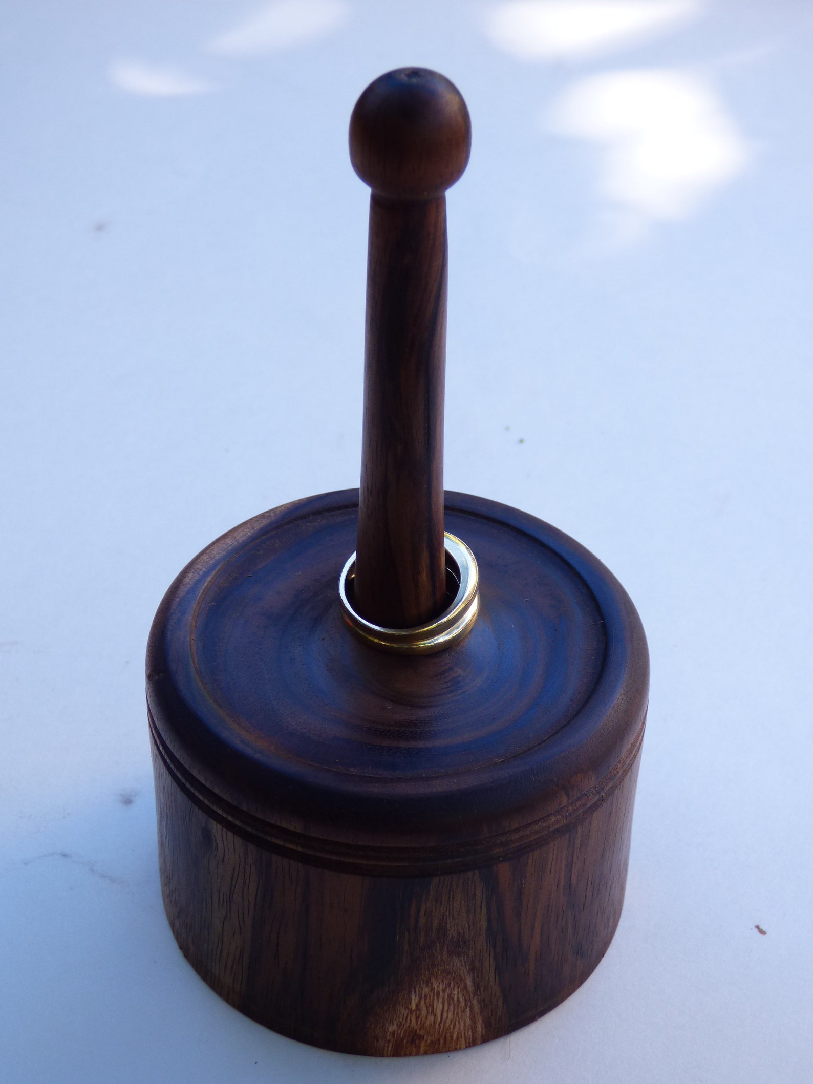 Wood Turned Ring Holder persimmon Etsy