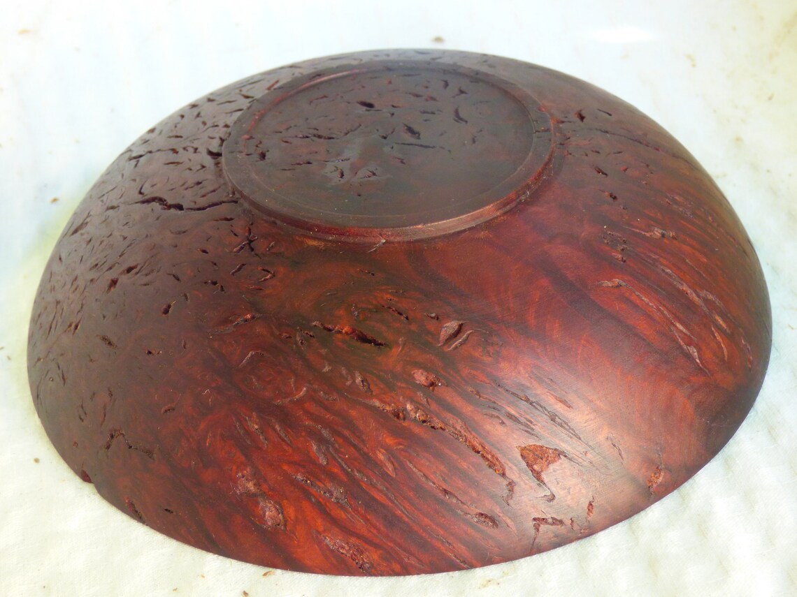 Jarrah Burl Bowl wood turned Etsy