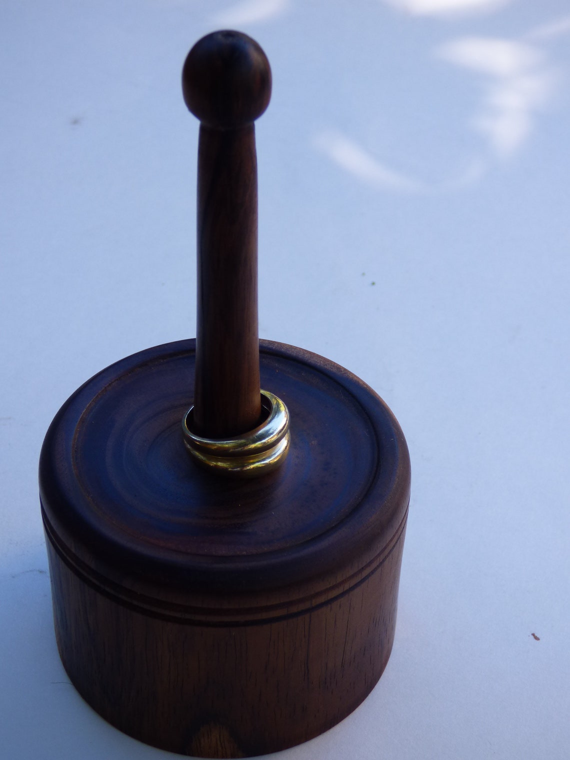 Wood Turned Ring Holder persimmon Etsy