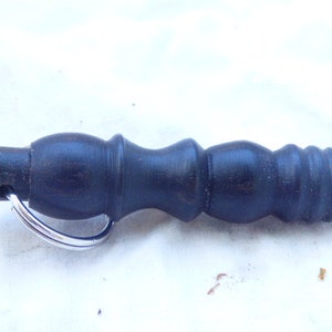 Keychain woodturned of ebony