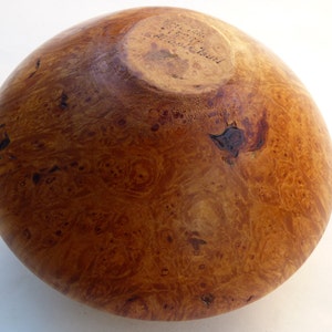 Turned Maple Burl Natural Edge Bowl image 4