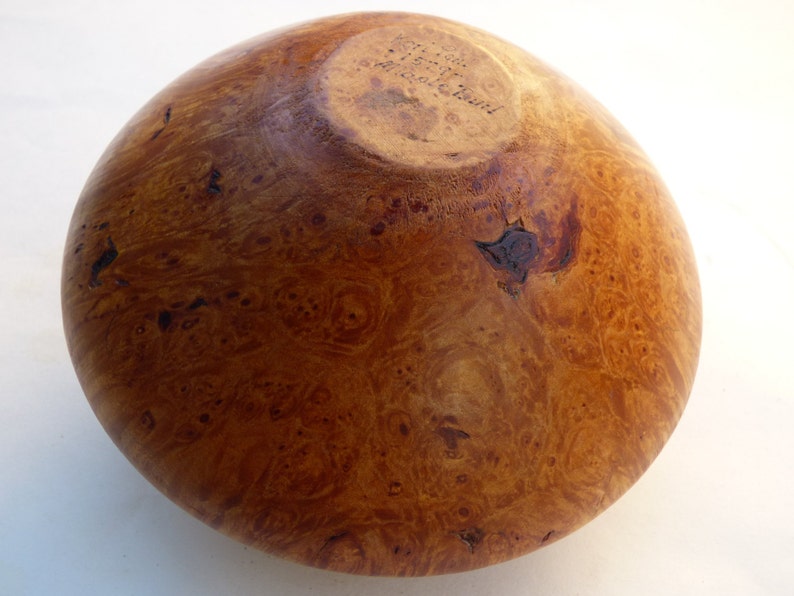 Turned Maple Burl Natural Edge Bowl image 4