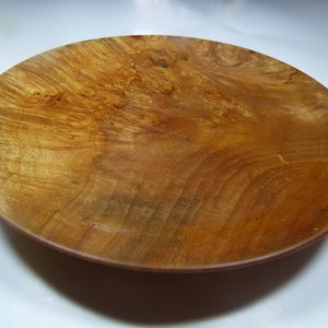 Maple Burl Plate Wood Turned