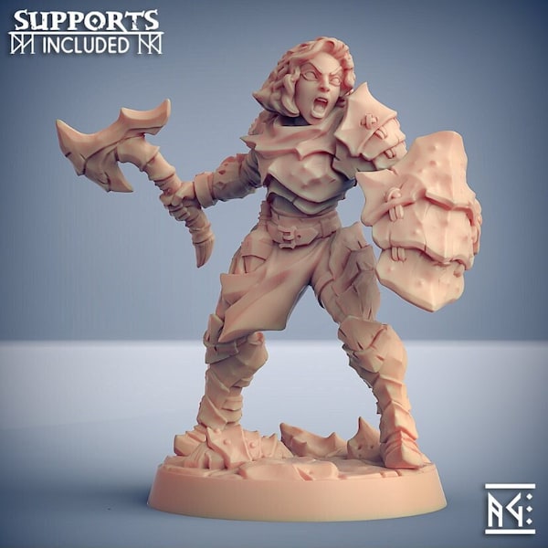 Carapace Lady Knight for Dungeons and Dragons 5e, Scorgeland Warrior