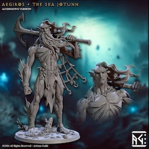Sea Jotun Aegiros, Sized for DnD 5e