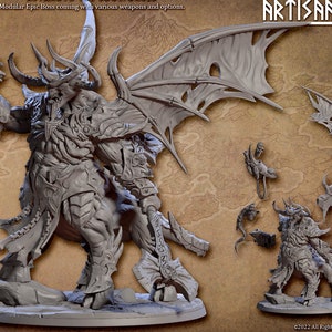 Astaroth the Soulforged, Scifi or fantasy Armanite style Demon sized for DnD 5e Large or Huge