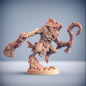 Death Tide Fish Man F- Sized for Dungeons and Dragons 5e