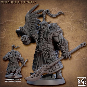 Tulguur the Orc Chieftain, Sized for DnD 5e