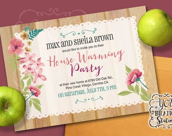 Housewarming Moving In House Blessing Invitation Home Sweet Etsy