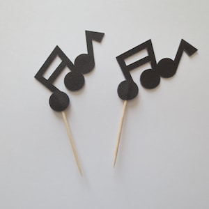 Musical Note Cupcake Toppers - One Dozen