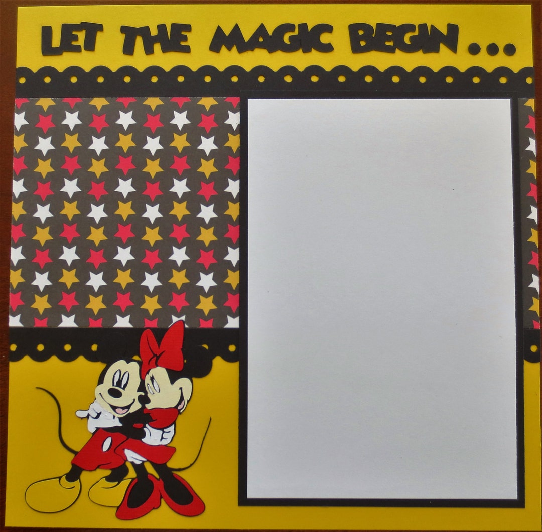 Complete 8X8 Disney Scrapbook Album Designed to Order Etsy