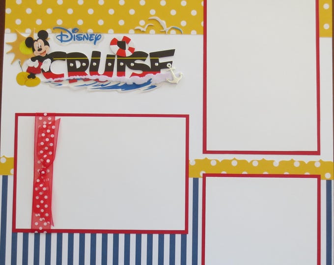 Disney Cruise - 12X12 Scrapbook Layout - Double Page - Premade ...