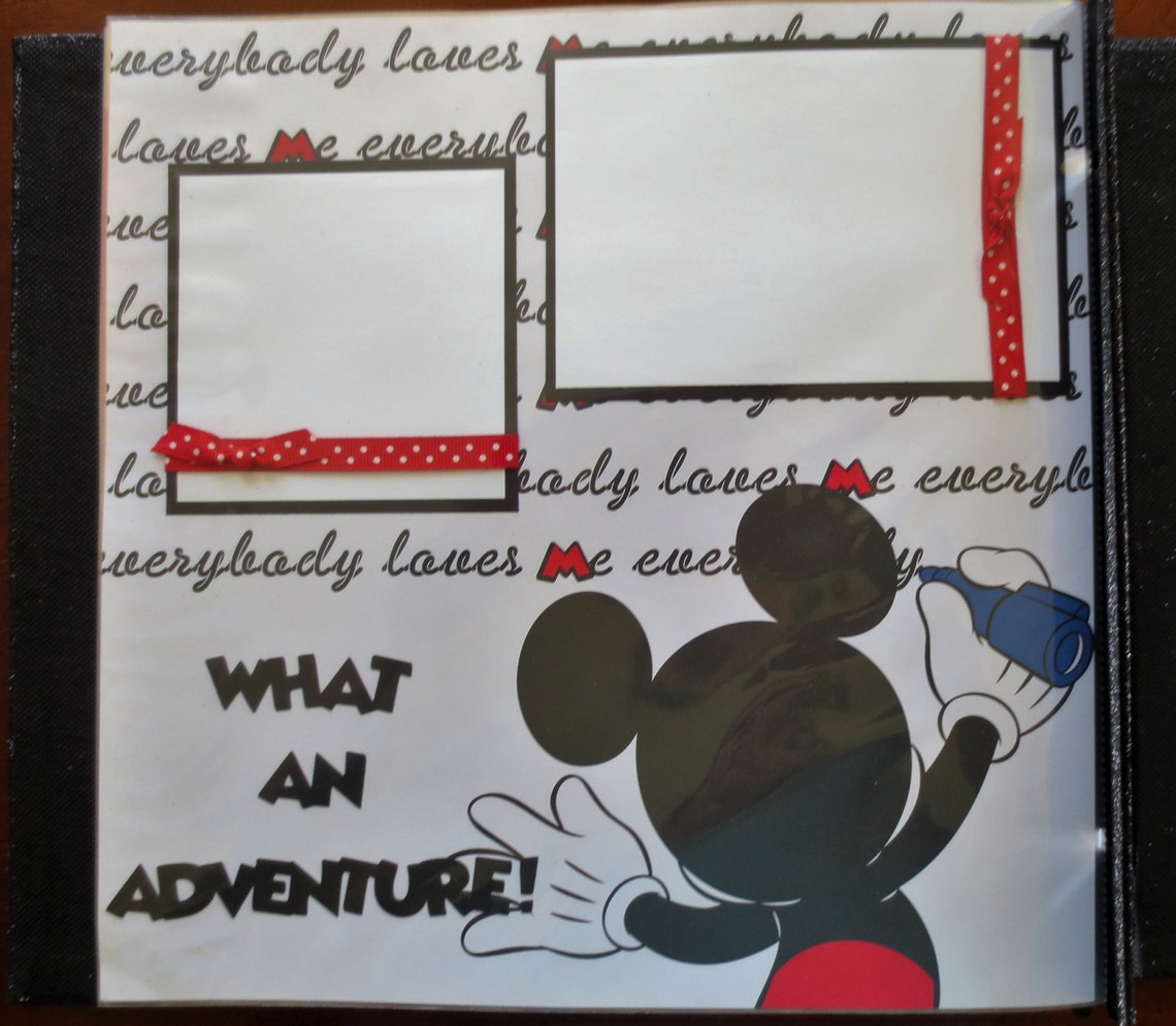 Complete Disney Scrapbook Album 12X12 Premade Scrapbook Etsy