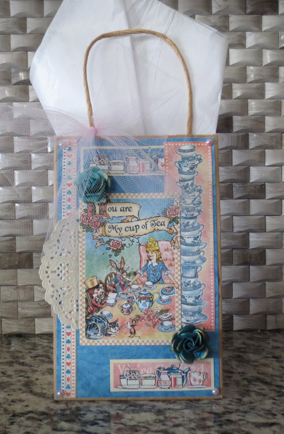 My Cup of Tea Alice in Wonderland Tea Party Birthday Gift Bag Paper ...