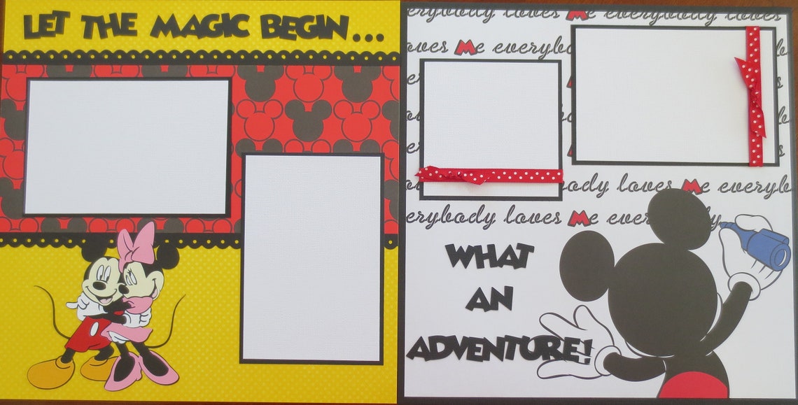 Disney Scrapbook Album 12x12 Designed To Order Just The Etsy