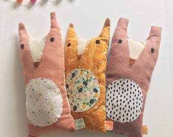 Stuffed Pillow Fox, Stuffed Fox, Stuffed Animals, Woodland Nursery, Woodland Animal Friends