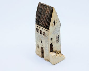 Maisons en poterie, Petites maisons, Petite maison en argile, Mini maisons en céramique, Petits bâtiments, Petites maisons de train, Jardin de fées, Cadeau de pendaison de crémaillère