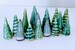 Mini clay tree, Small holiday trees, Christmas miniature trees, Evergreen pottery trees, Dollhouse pottery, Fairy tree, Model trains decor 