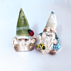 Ceramic Garden Gnome: Incense Burner & Ring Holder