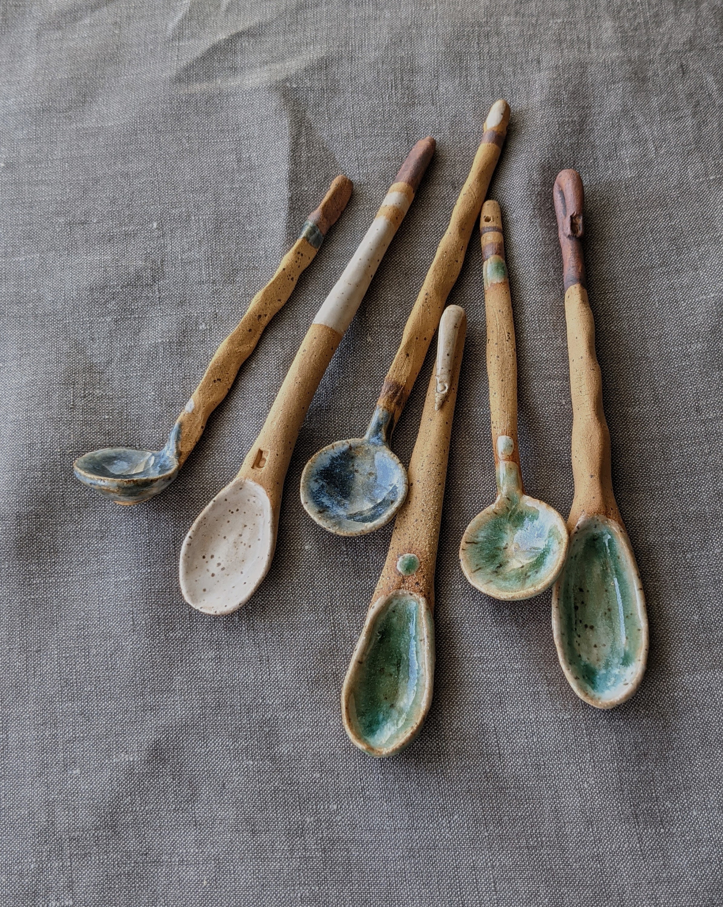 Handmade ceramic spoons pottery spoon MADE TO ORDER kitchen Etsy