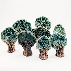 Miniatur Steinzeug Clay Baum: Handgemachter Fairy Garden Baum