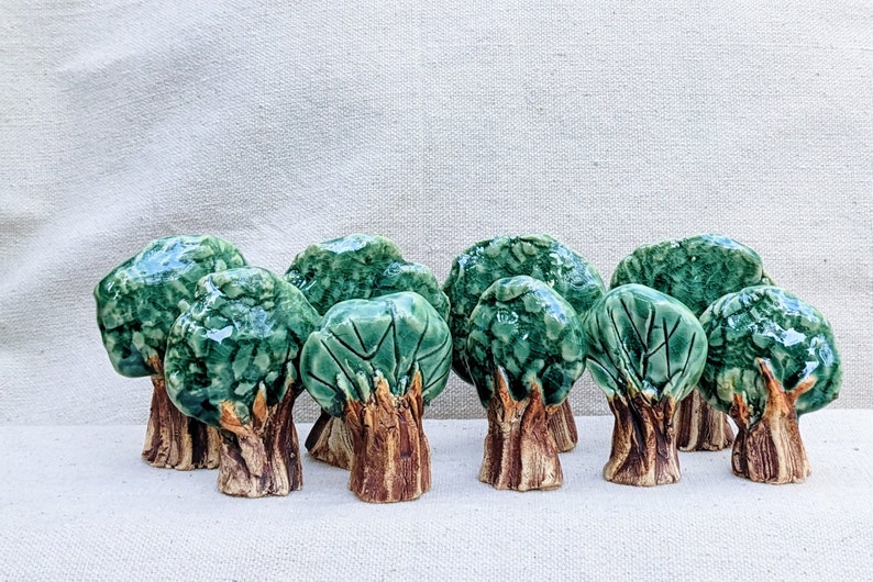 Mini Clay Tree Pottery Trees Ceramic Tree Miniature Fairy Etsy