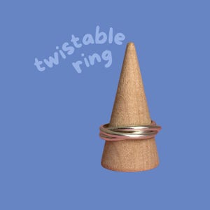 Sterling Silber Rolling Fidget Ring: Chunky Angst Spinner Schmuck