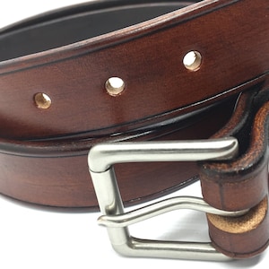 Thick Leather Belt | USA Made | Full Grain Leather | Vegetable Tanned Leather | Veg Tan Leather | Men | Women | Belt without Buckle