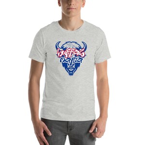 Buffalo Football Fan Unisex Tee, Game Day Shirt, Red and Blue Tailgate Outfit, Football Fan Tee, Upstate New York Team Spirit Tailgate Shirt