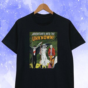 Three Monsters T-shirt in Black Unisex - Available sizes S, M, L, XL, 2XL