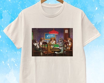 Hunde, die Poker spielen Unisex T-Shirt