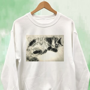 Fluffy Cat Sweatshirt Unisex