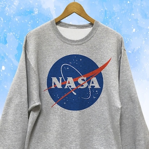 NASA Sweatshirt Unisex / Tee Unisex - White, Gray, Ash, Natural Available