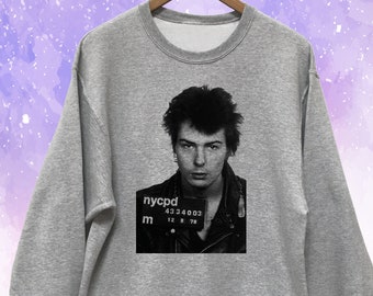 Sid Vicious Mugshot Sweatshirt Unisex