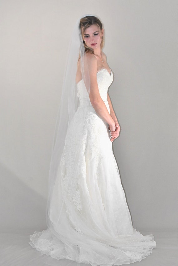 sheer bridal veil