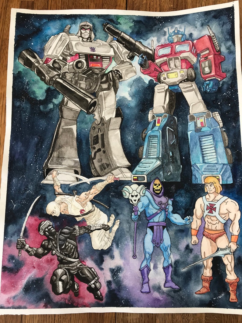80\u2019s memories watercolor print