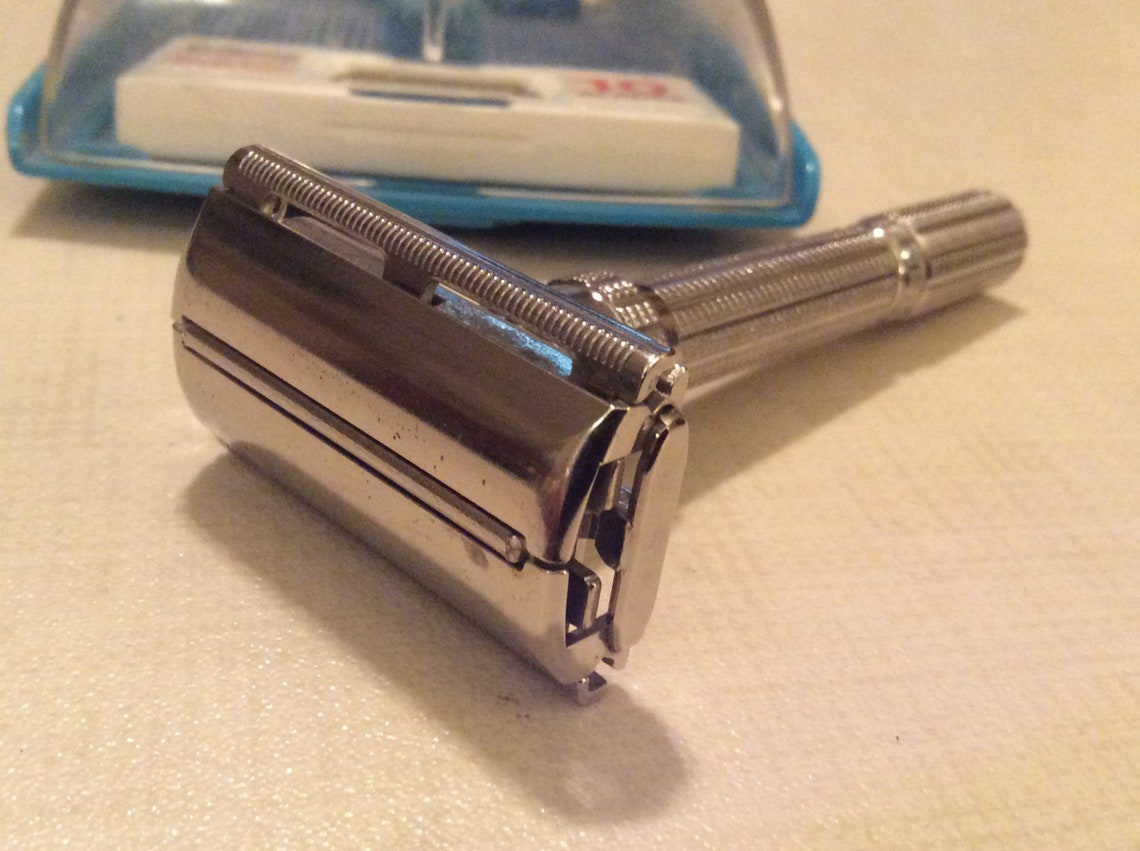 Vintage 1965 Gillette Adjustable Slim DE Safety Razor with Etsy