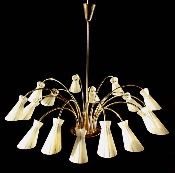 Stilnovo Spider Chandelier Rare Italian Ceiling Light Vanilla Stilnovo Spider Chandelier Rare Italian, Italian Light Fixtures Contemporary Art