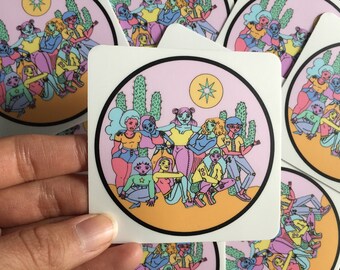 Desert Womxn Vinyl Sticker