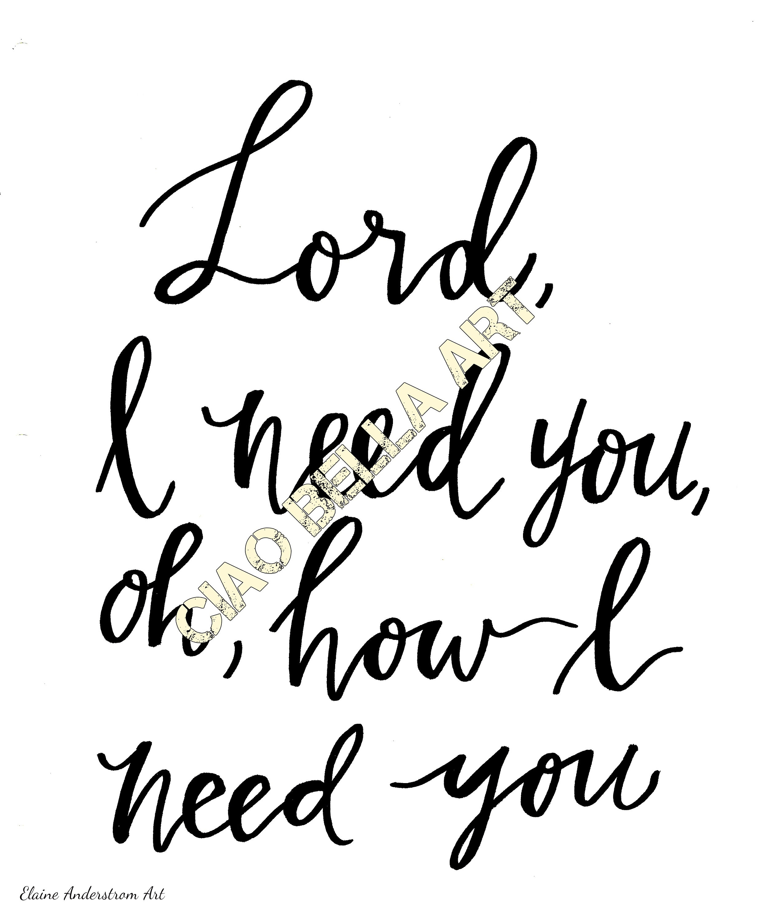 Custom Printable Black Hand-lettering - Etsy