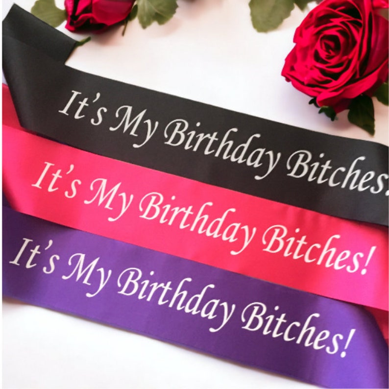 Personalised / Customised Birthday, Hen's Night, Party Sashes..Any Occasion, Any Wording image 3