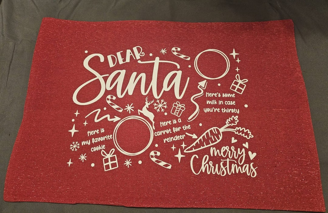 Santa Placemat Etsy