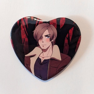 Resident Evil Leon Kennedy Herz Pin Anstecker