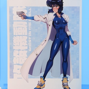 Ghost in the Shell Motoko Kusanagi Manga Ver. approx. A4 Art Print