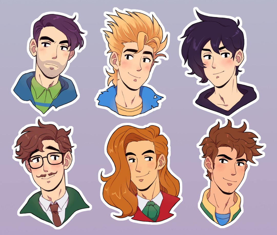 Stardew Valley Bachelors 3 Sticker Set Etsy