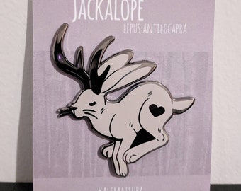 Jackalope "Lepus Antilocapra" 2" Hard Enamel Pin